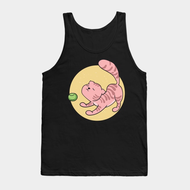 Lazy Pink Cats Tank Top by Gernatatiti